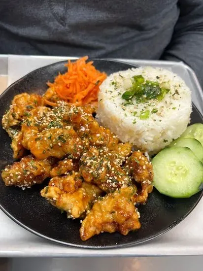 Orange Gochujang glazed chicken