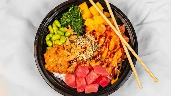 Create Your Own Poke Bowl (3 Scoops)