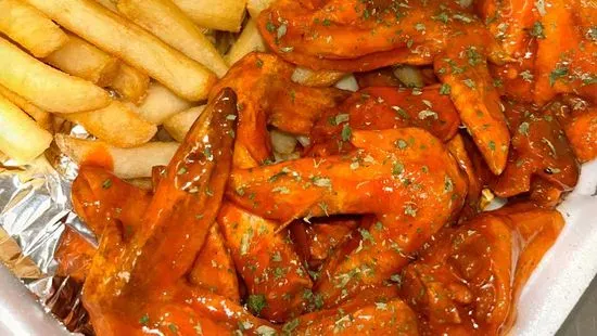 10 Pieces Buffalo Wings with Fries