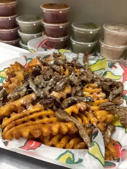 PAPA NACHOS WAFFLE FRIES 