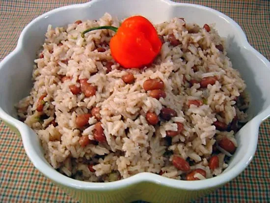 coconut rice & peas