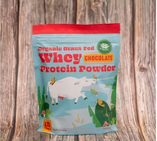 Chocolate Organic Grass-Fed Whey Protein Powder 