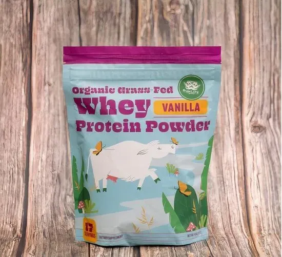 Vanilla Organic Grass-Fed Whey Protein Powder