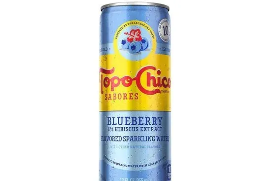 Topo Chico Sabores Blueberry Hibiscus