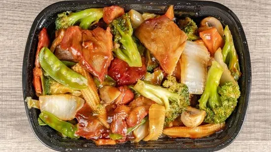 81. Roast Pork with Mixed Vegetables