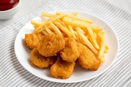 Chicken Nuggets With French Fries