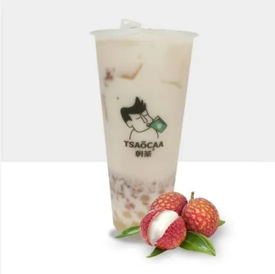 Lychee Milk Green Tea W.crystal Pearl