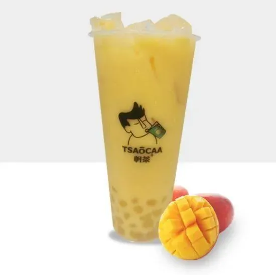 Mango Milk Green Tea W.crystal Pearl