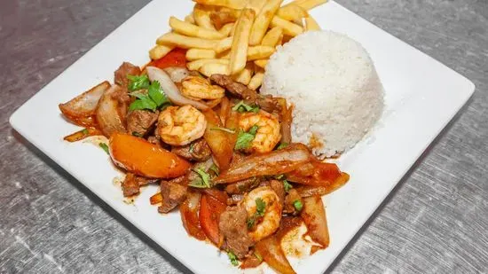 Beef Sautéed with Shrimp