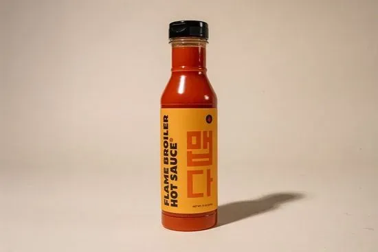 Flame Broiler Hot Sauce Bottle