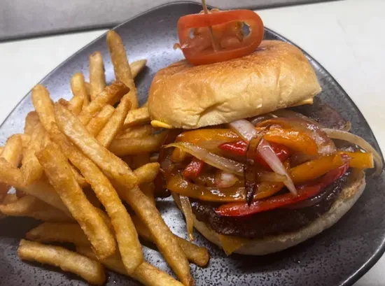 Fajitas Cheese Burger