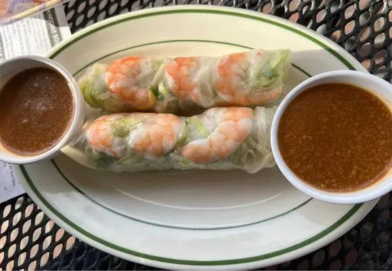 1. Shrimp Spring Rolls (2 rolls)