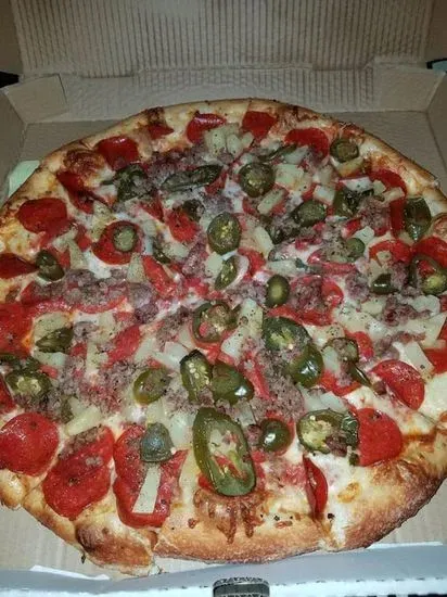 Hot, Sweet and Spicy Pizza