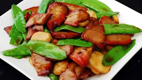 BBQ Pork with Snow Peas