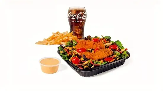 Large Southwest Salad w/ Crispy Chicken Combo