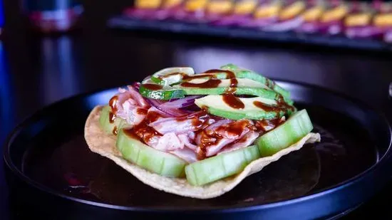 Tostada de Callitos de Pescado / Tostada Fish Tripe