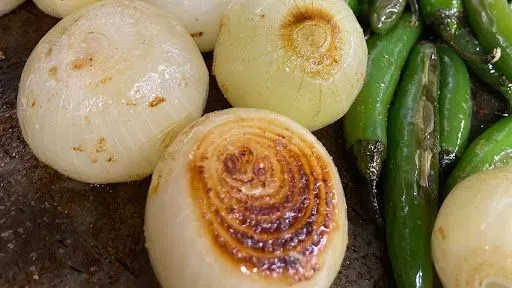 Grilled Jalapenos & Onions