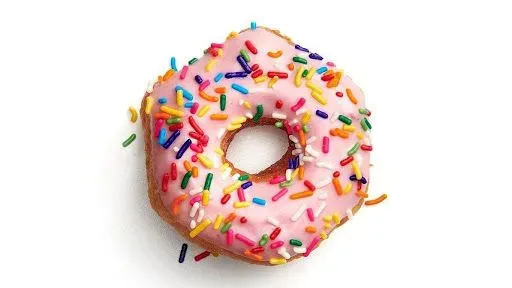 Strawberry Iced With Sprinkles