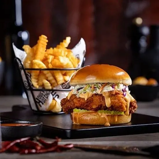 Cheesy Hot Chicken Sandwich