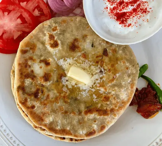 Mix Paratha w/ Yogurt