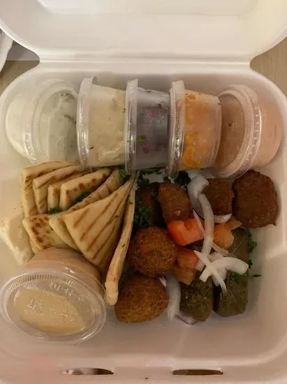 18. Appetizer Sample Plate with Pita