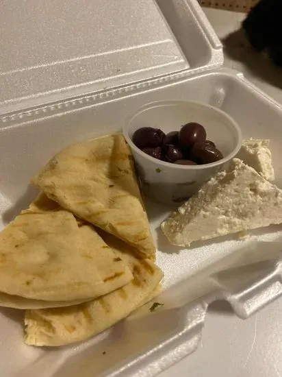 15. Feta Cheese & Olives with Pita