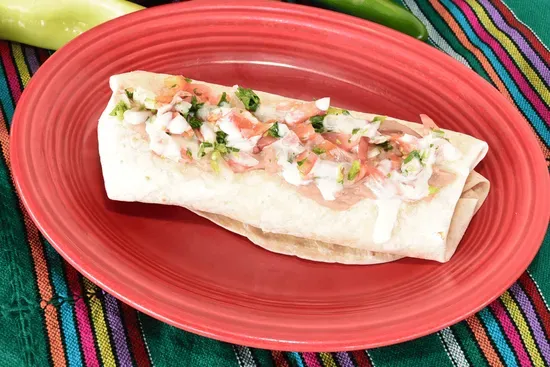 Vegetarian Chilaquile Burrito
