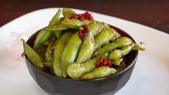 Spicy Galic Edamame