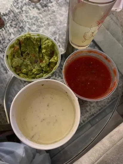 Triple Threat App (Queso Dip, Guacamole Dip, Chips & Salsa