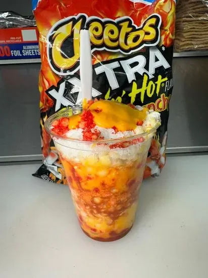 Flaming Hot Cheeto Elote en Vaso