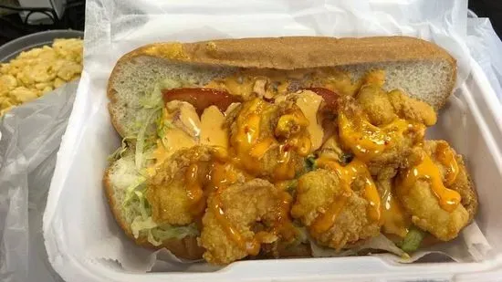 Shrimp Po Boy Sandwich