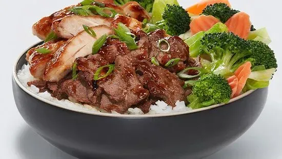 WaBa Chicken & Steak Veggie Bowl