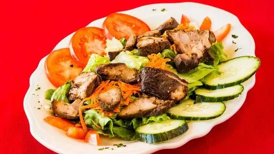 jerk pork salad