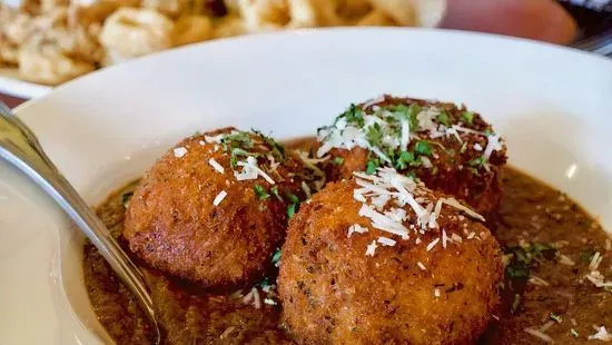 Arancini Balls Stuffed with Bolognese and Romano	