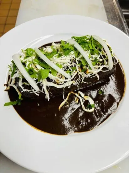 Burrito with black mole