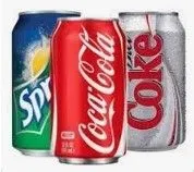 Canned Soda -1 Can (Coke, Diet Coke, 7-Up)
