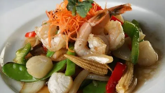 Shrimp Scallop Snow Pea 