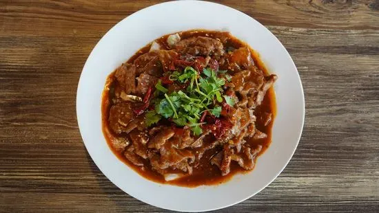 Beef Boiled with Special Hot Chill Mala Sauce