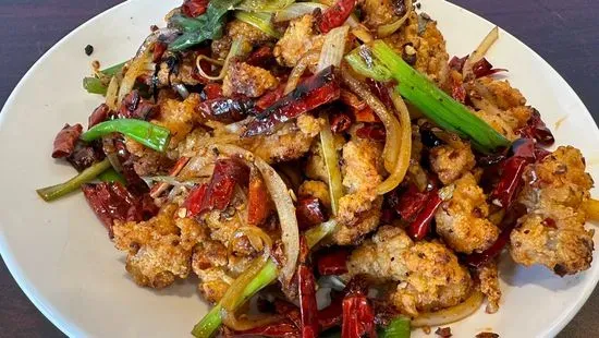 Spicy Crispy Diced Chicken