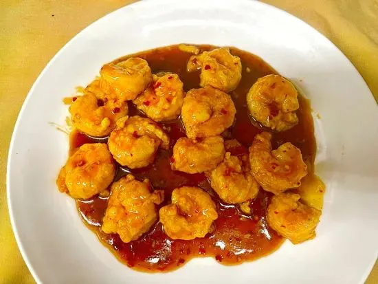 Orange Peel Shrimp/陳皮蝦