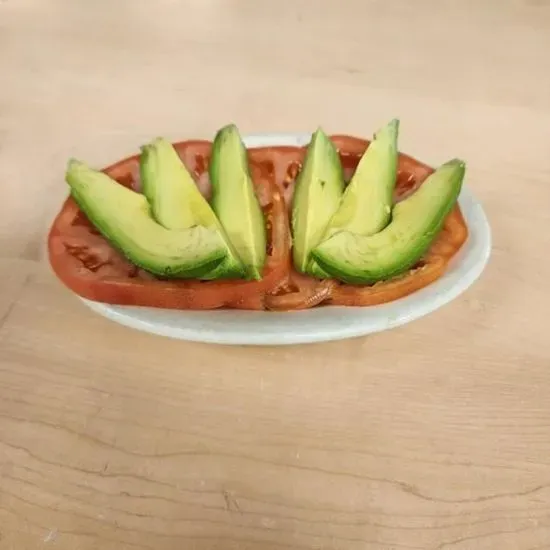 Sliced Avocado and Tomato