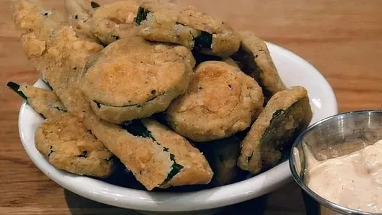 Fried Okra Jalapenos & Creole Mayo