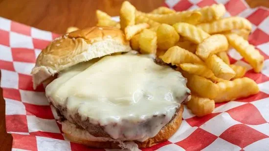 Sirloin Burger and Fries