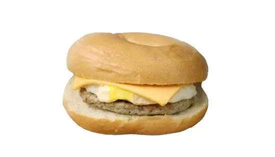 Sausage, Cheddar & Egg Bagel