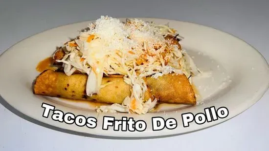 Tacos fritos de Pollo (2 Unida)