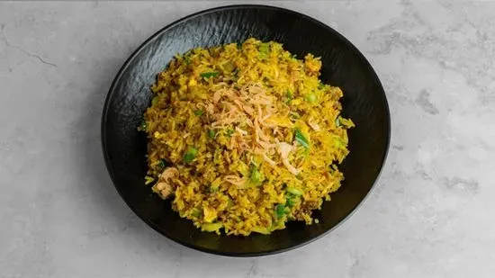 beef nasi goreng (beef fried rice)