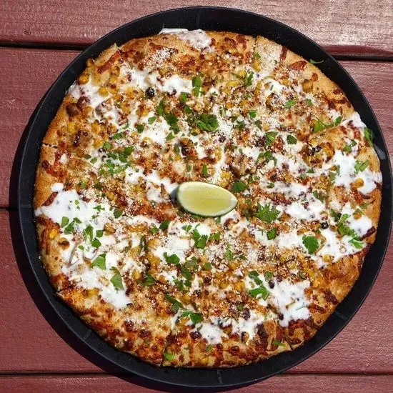 Mexican Street Corn and Chicken Pizza - Sm.