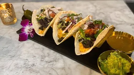 Gaia Tacos  Seasoned Yellow Rice & Beans 