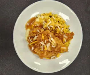 Crispy Chicken Mashed Bowl