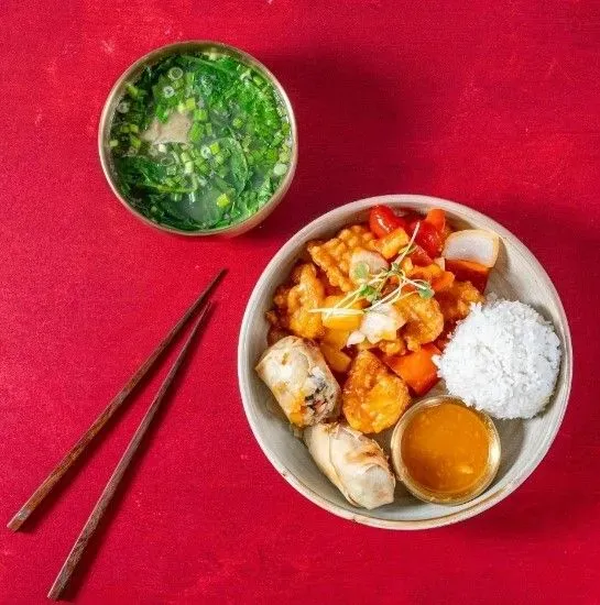 Lunch Combo - Shrimp in Lobster Sauce